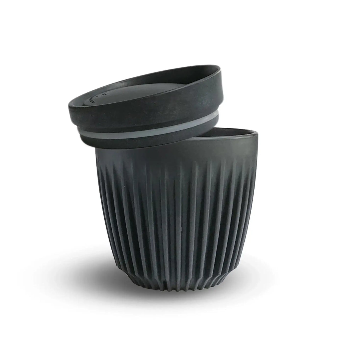 Huskee kopp med lock - 175 ml (6 oz) - Kolfärgad