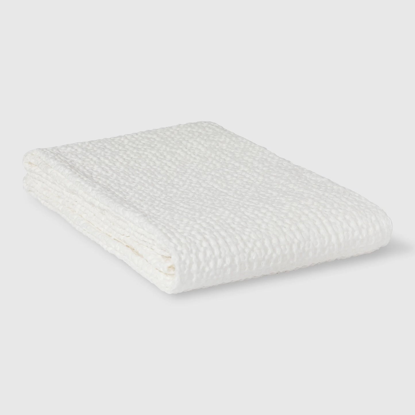 Våfflad handduk vit 75x145
