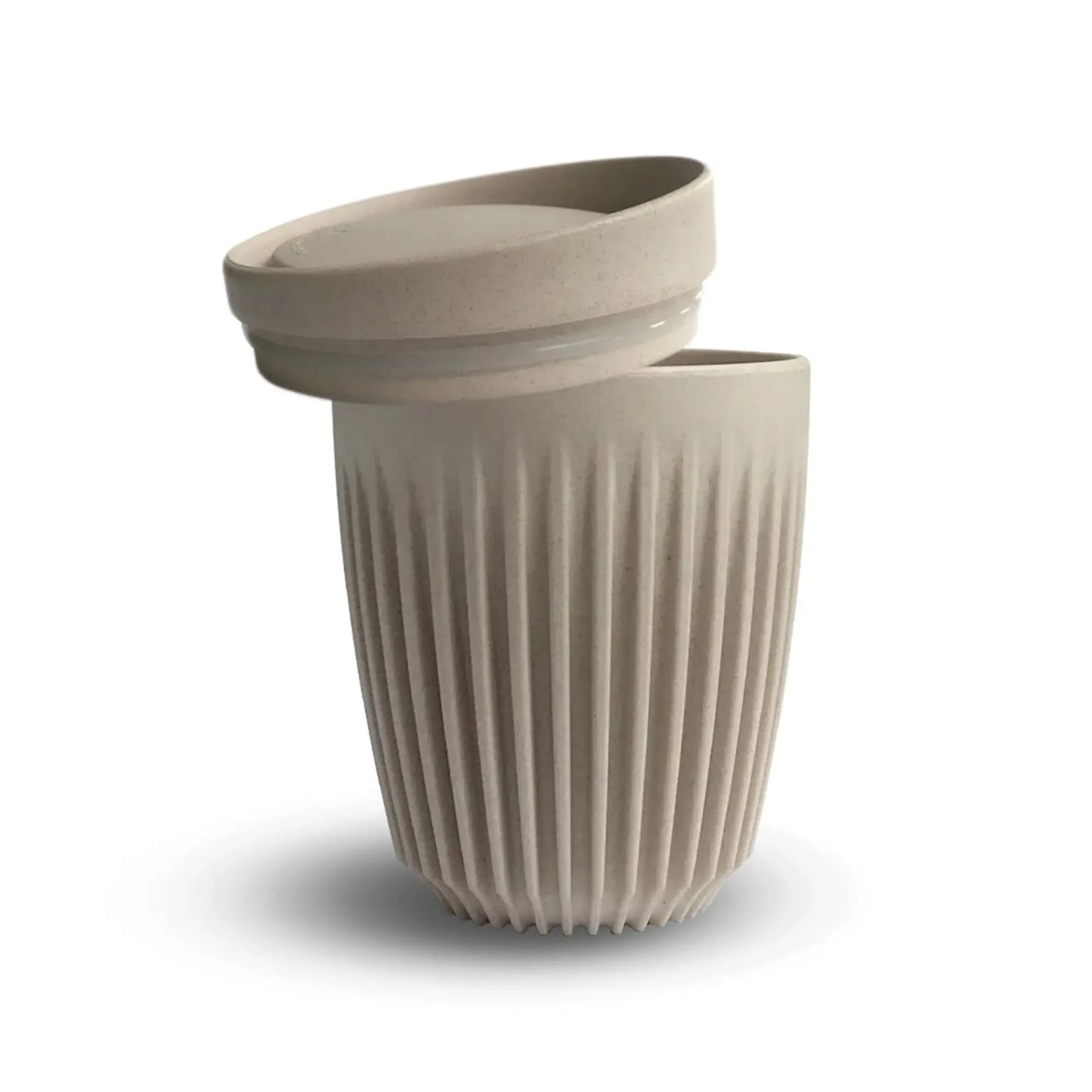 Huskee cup with lid - 235 ml (8 oz) - Natural.