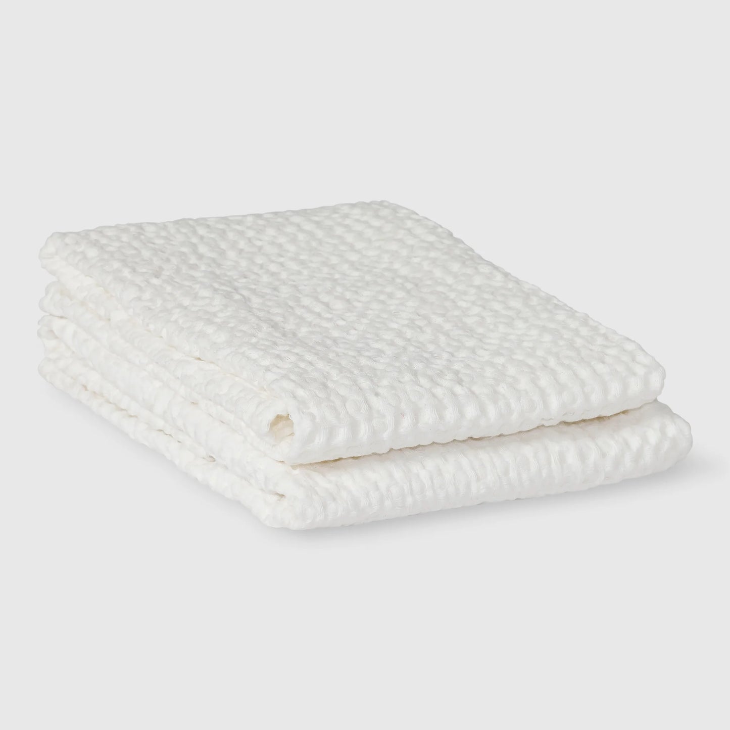Våfflade handdukar vit 50x70 2-pack
